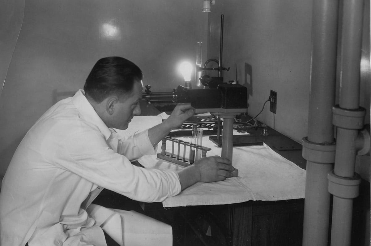 Harry Goldblatt working at Lakeside Hospital