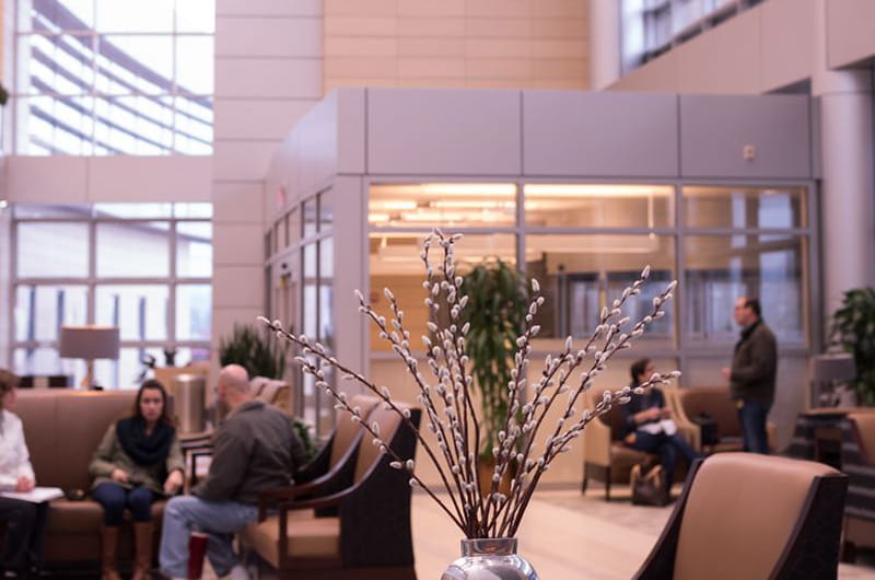Lobby of UH Ahuja Medical Center