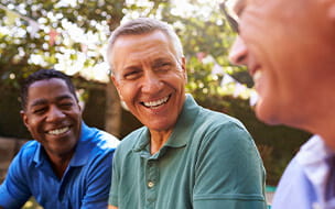 Group of men talking
