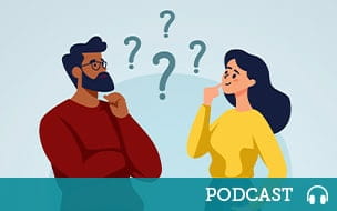 A woman and a man are discussing issues