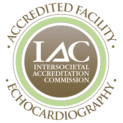 Accredited by The Intersocietal Accreditation Commission as an Echocardiography facility